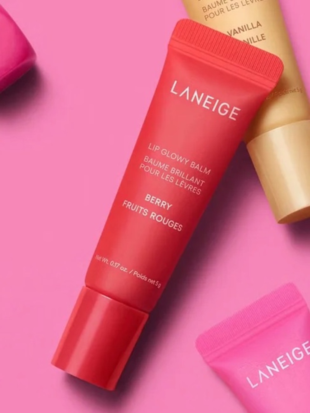 💄4/$25 Laneige mini lip balm in berry
